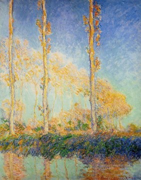 Trois peupliers à l’automne Claude Monet Peinture à l'huile